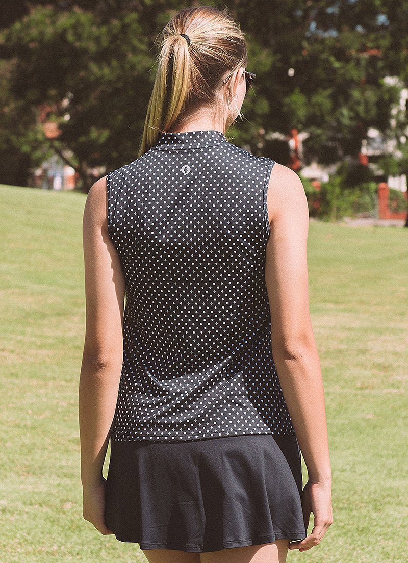 Aim Polo (Black Poa) polos Dona Jo Fitwear