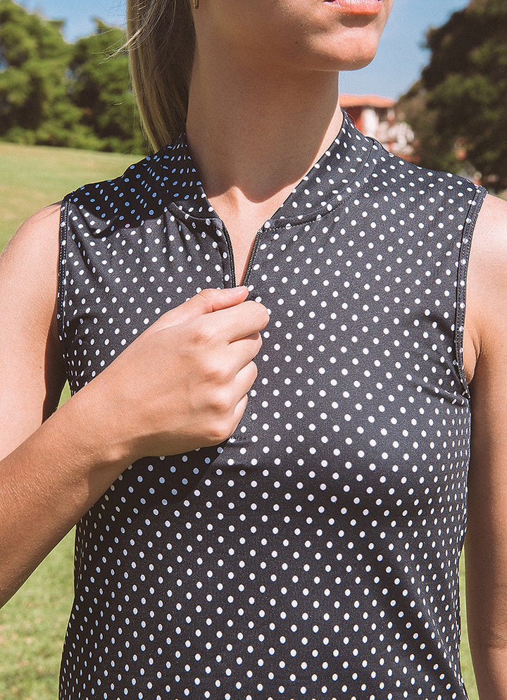Aim Polo (Black Poa) polos Dona Jo Fitwear