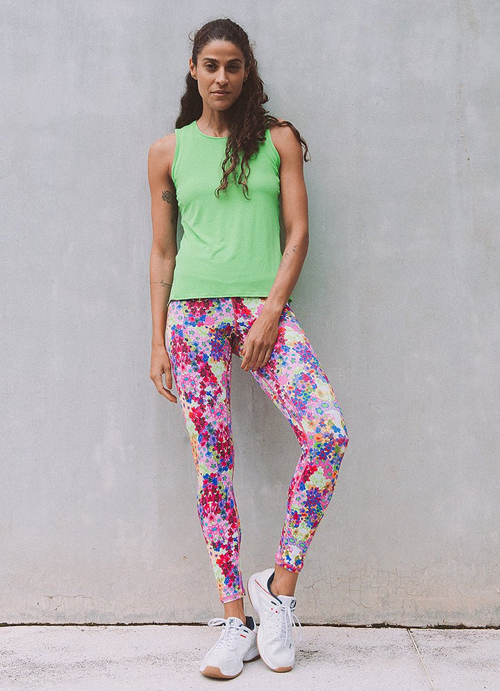 Connect Tank (Lemon Green) UPF 50+ tank tops Dona Jo Fitwear