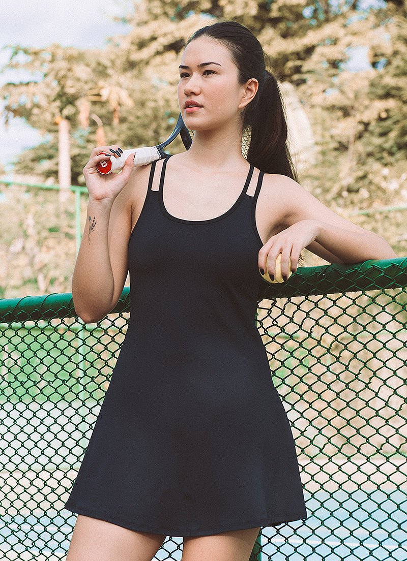 Lite Dress (Black) Dresses Dona Jo Fitwear Black XS
