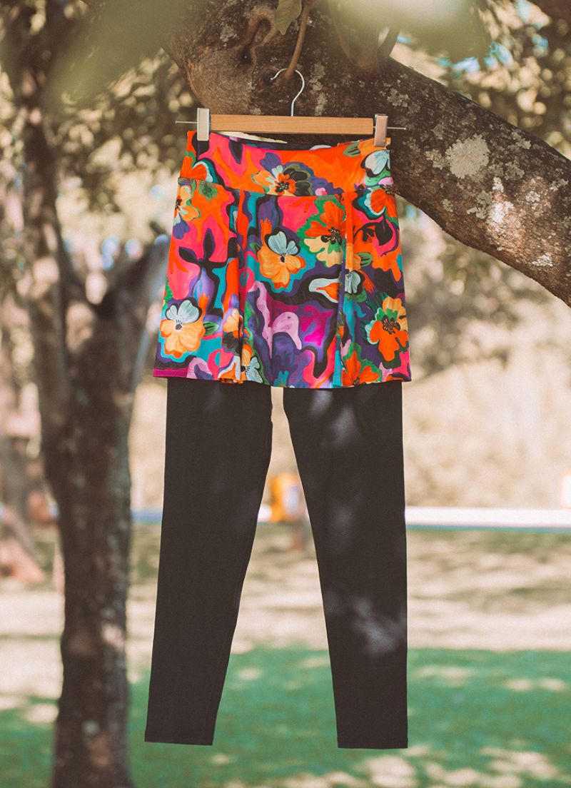 Love Skirted Legging (Amaryllis) - Pickleball Skirts & Tennis
