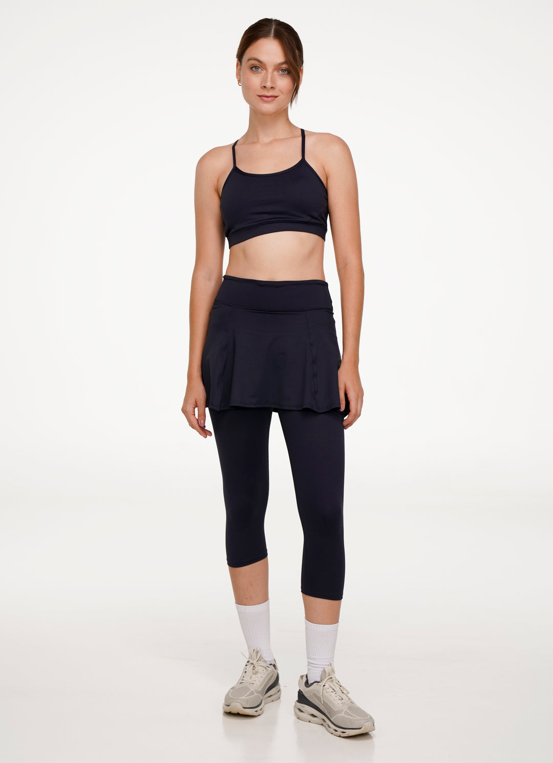 Love Skirted Capri (Black)