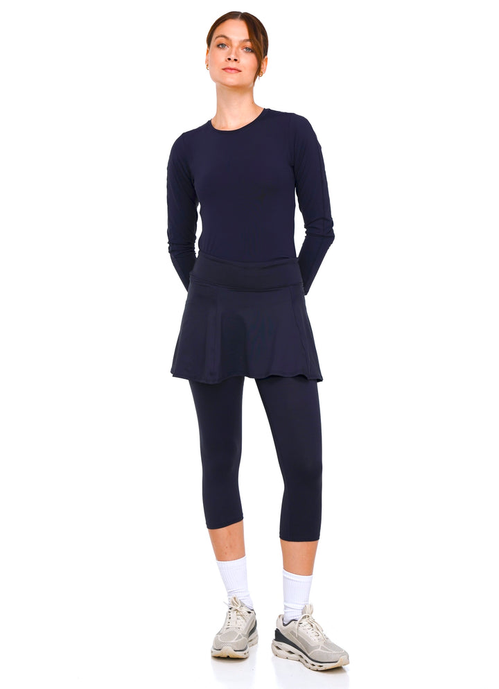 Love Skirted Capri (Azul Dark)
