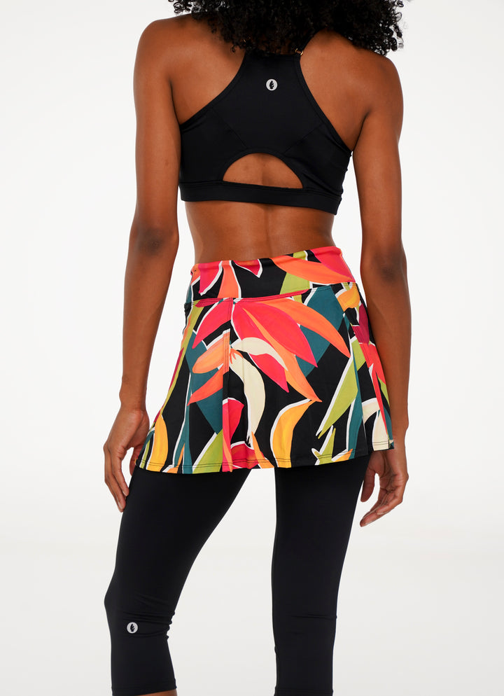 Love Skirted Capri (Scarlet)