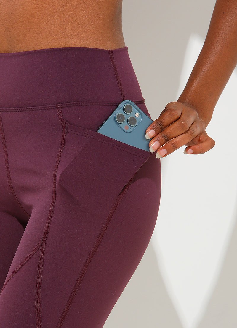 Adapt Leggings (Cabernet) leggings Dona Jo Fitwear