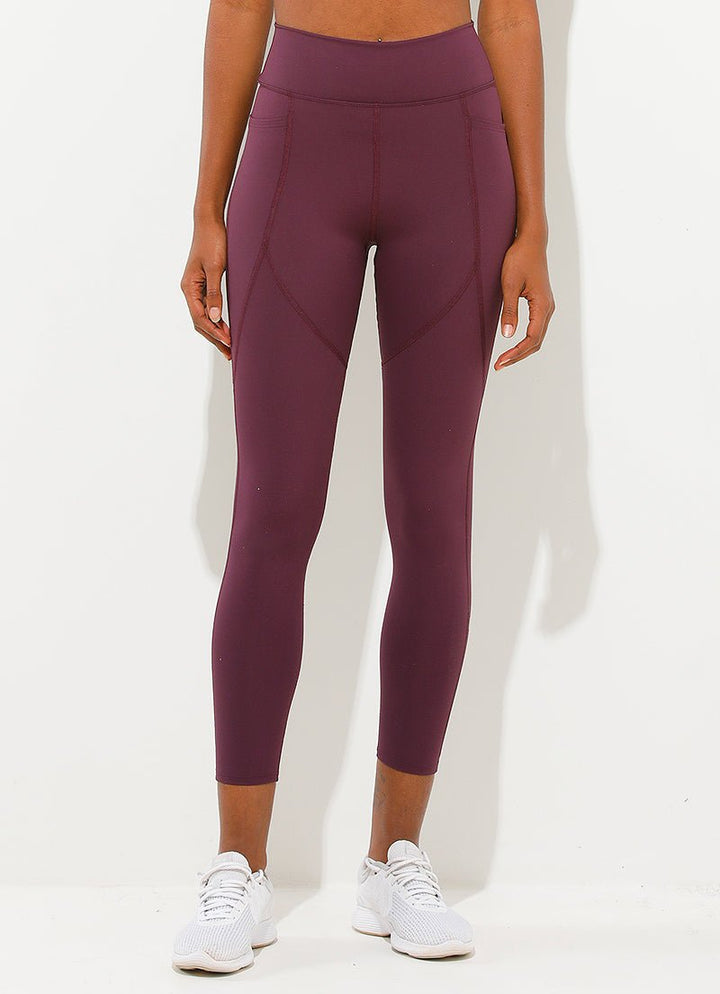 Adapt Leggings (Cabernet) leggings Dona Jo Fitwear Cabernet S