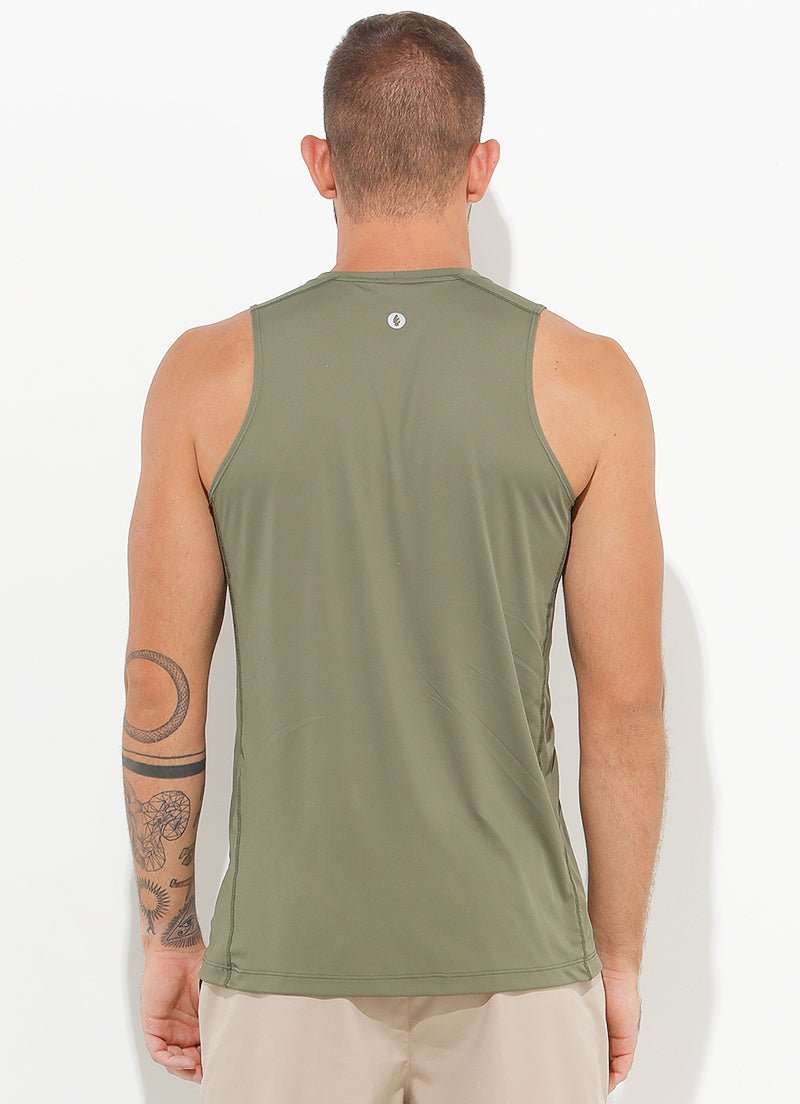 A.O.P Tank (Alcaparra) UPF 50+ tank tops Dona Jo Fitwear