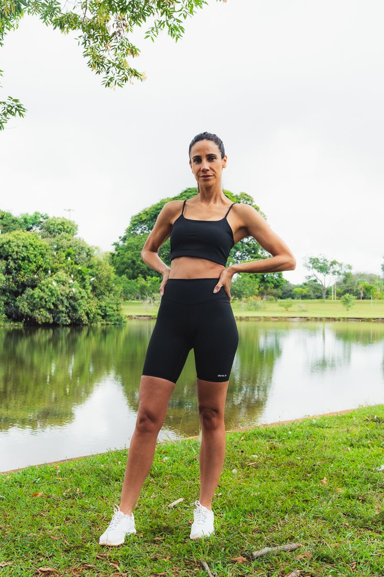 Compress Biker Short (Black) shorts Dona Jo Fitwear