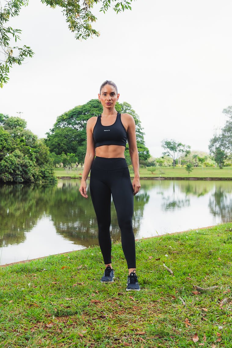 Compress Legging (Black) leggings Dona Jo Fitwear Black XS
