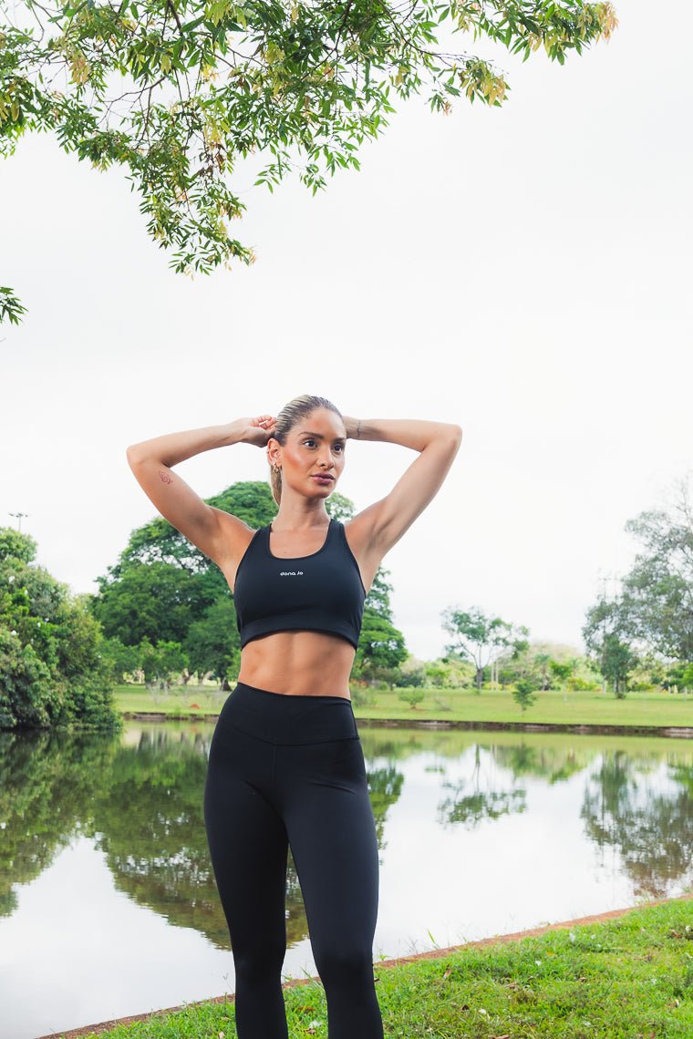 Compress Legging (Black) leggings Dona Jo Fitwear