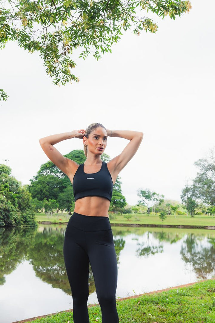 Compress Legging (Black) leggings Dona Jo Fitwear