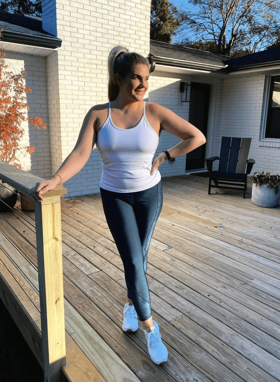 Lite Tank (White) tank tops Dona Jo Fitwear