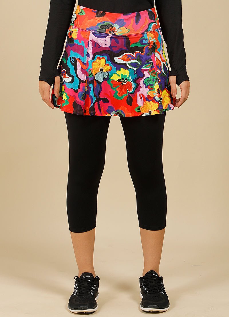 Love Skirted Capri (Amaryllis) skirted leggings Dona Jo Fitwear Amaryllis S
