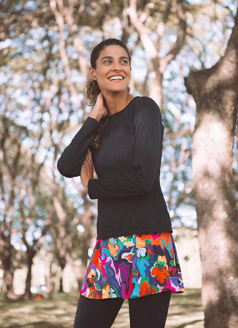 Love Skirted Legging (Amaryllis) skirted leggings Dona Jo Fitwear