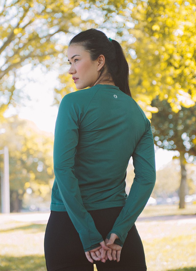 UV Pro Shirt (Verde Real) UPF 50+ long sleeves Dona Jo Fitwear