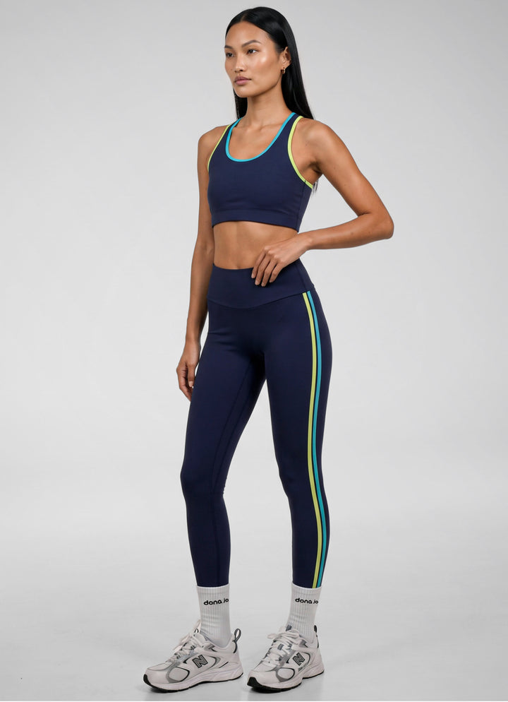 Stripe Legging (Navy)