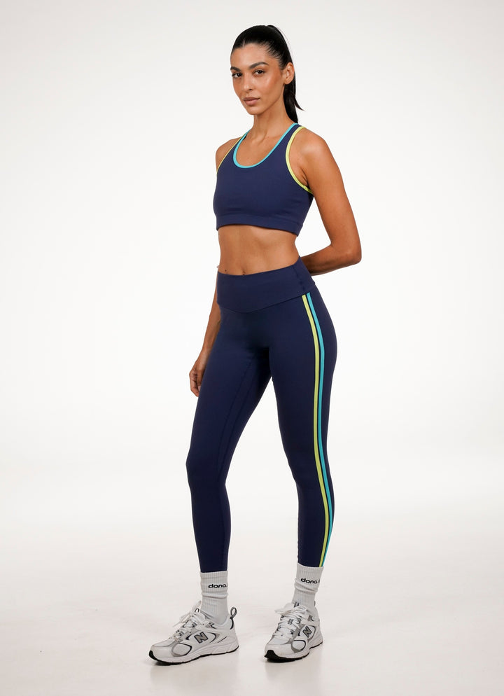 Stripe Legging (Navy)
