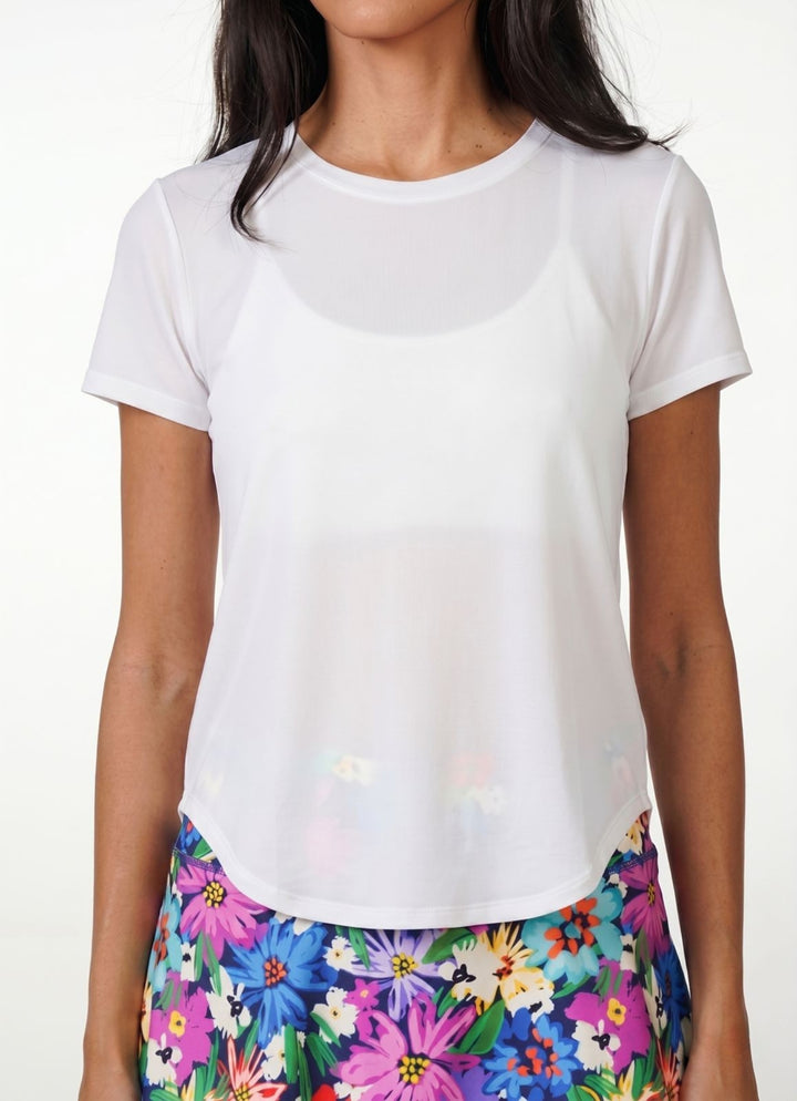 Sheer Vent Shirt (White)