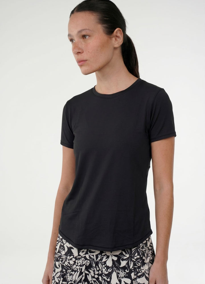 Sheer Vent Shirt (Black)
