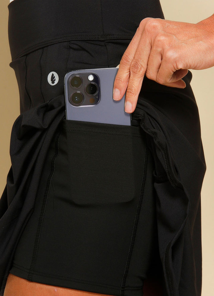 Classic Skirt / Skort (Black) 19"