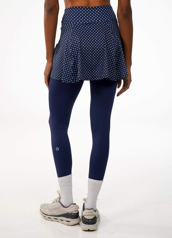 Love Skirted Legging (Navy Poa)