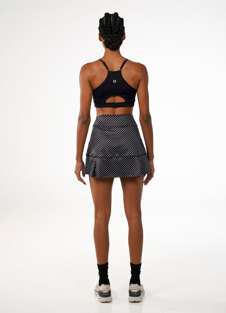 JoJo Skirt / Skort (Black Polka Dot) 14.5"