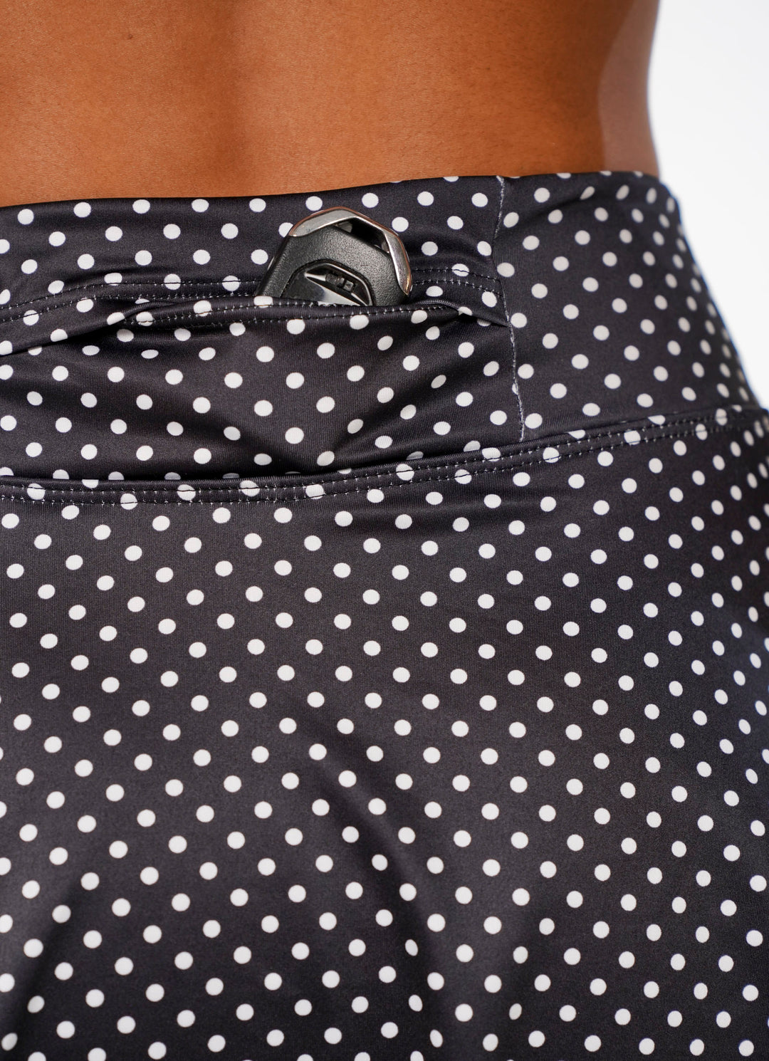 Flirty Skirt / Skort (Black Polka Dot) 14.5"