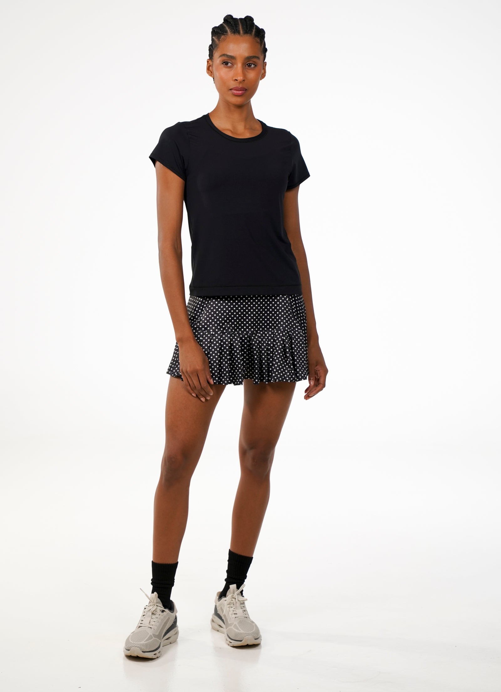 Flirty Skirt / Skort (Black Polka Dot) 14.5