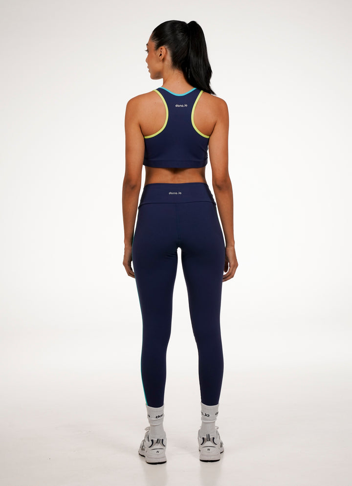 Stripe Legging (Navy)