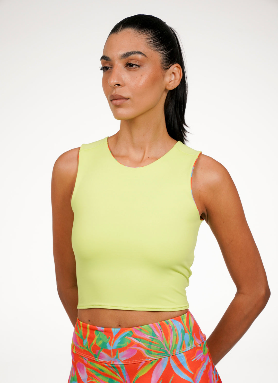 Reversible crop (Verde Tropical/Citrus)