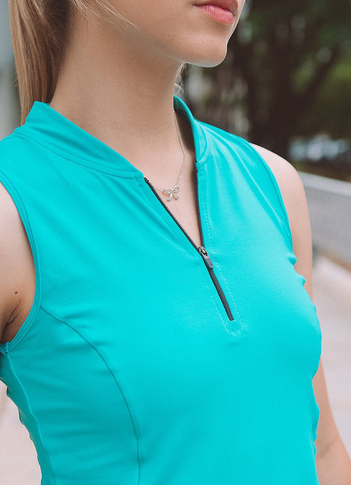 Alley Mock-Neck Tank (Miami) polos Dona Jo Fitwear   