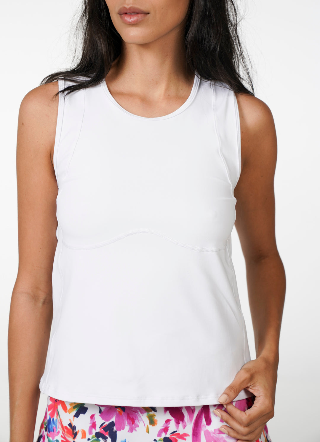 Match Tank (White) UPF 50+