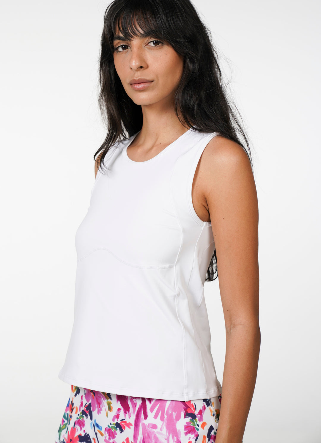 Match Tank (White) UPF 50+