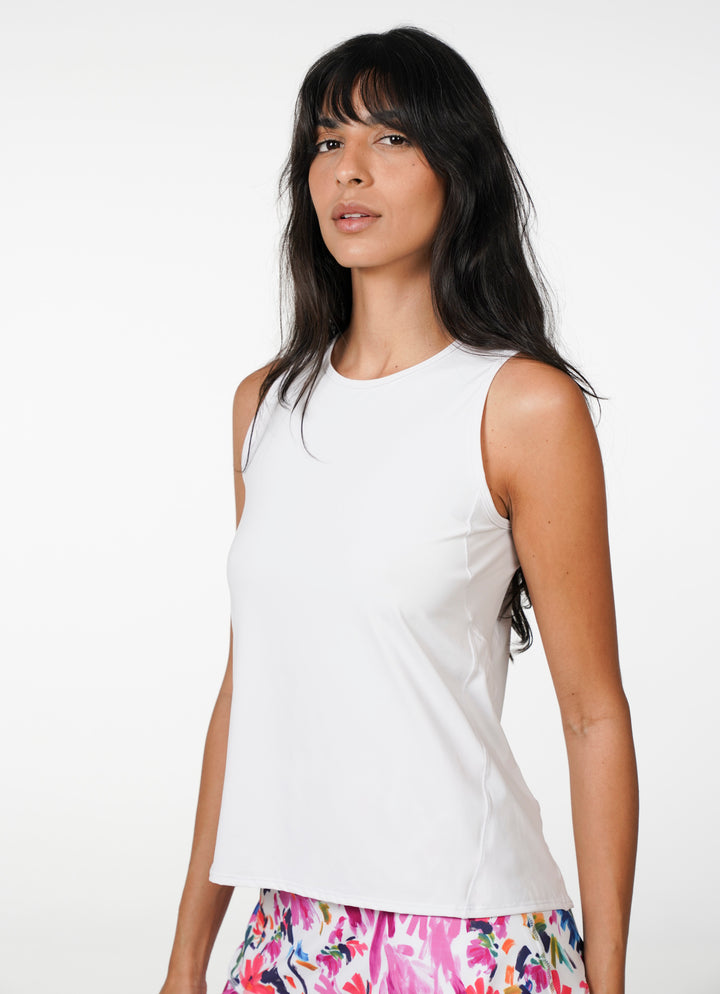 Connect Tank (White) UPF 50+