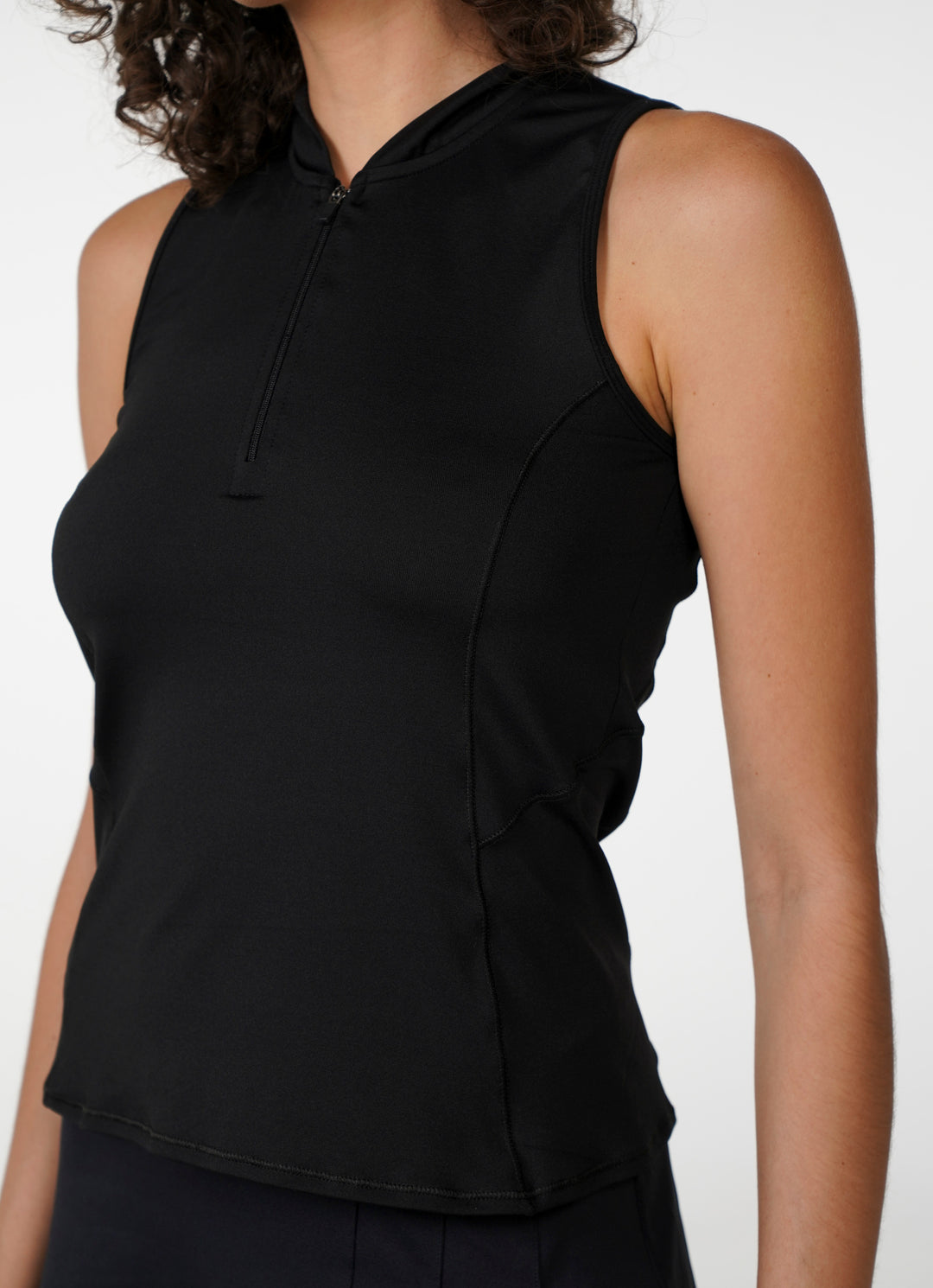 Alley Mock-Neck Tank (Black)