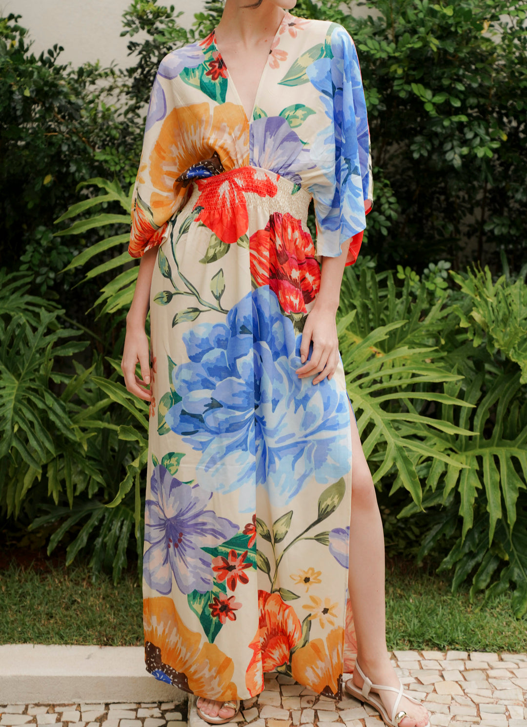 peony maxi dress Pink Peony Maxi Dress Small / Pink