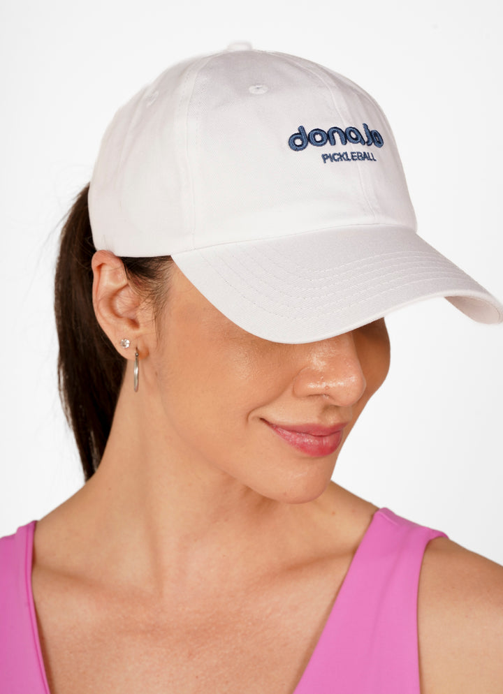 Dona Jo Pickleball Hat (White)