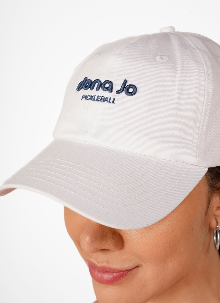 Dona Jo Pickleball Hat (White)