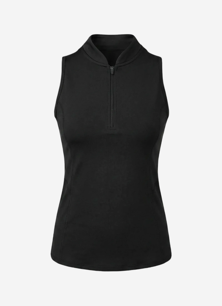 Alley Mock-Neck Tank (Black)