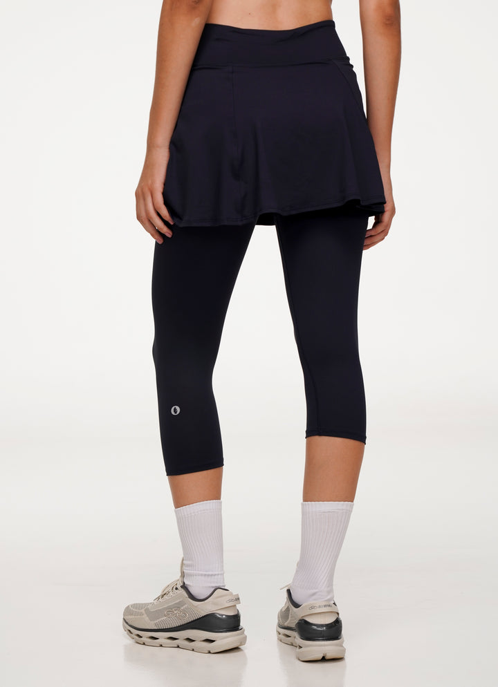 Love Skirted Capri (Black)
