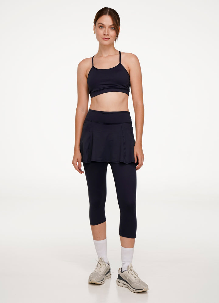 Love Skirted Capri (Black)