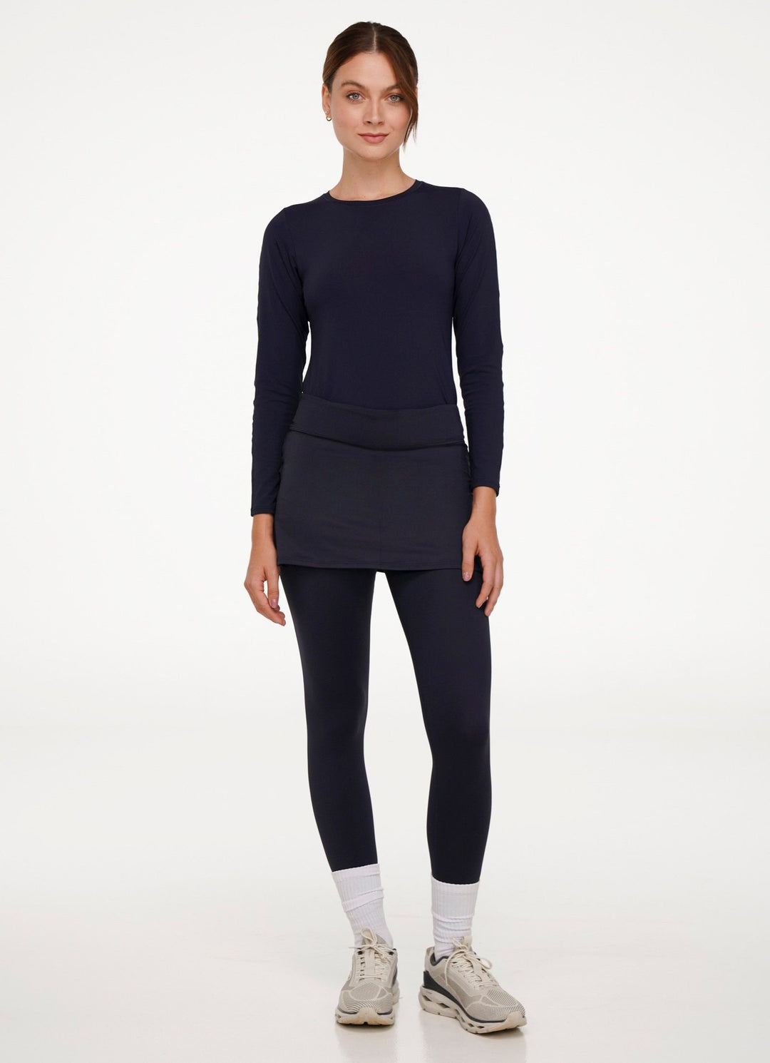 Shakira Skirted Legging (Black)