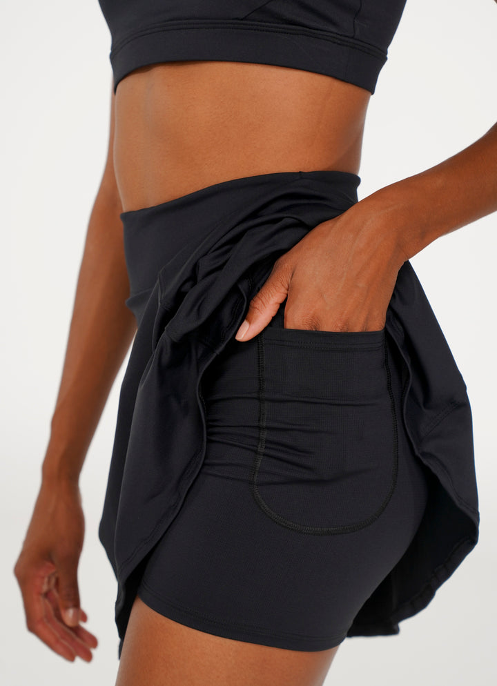 Ultimate Skirt / Skort (Black) 17"