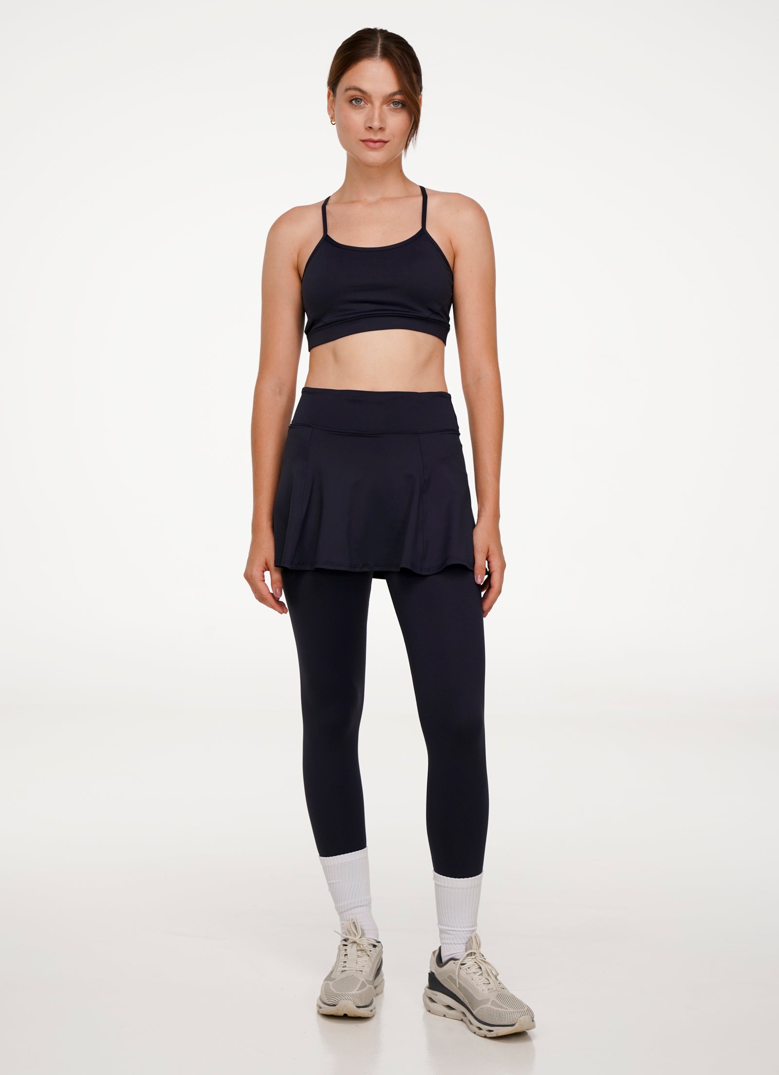 Love Skirted Legging (Black) - Pickleball Skirts & Tennis Skirts