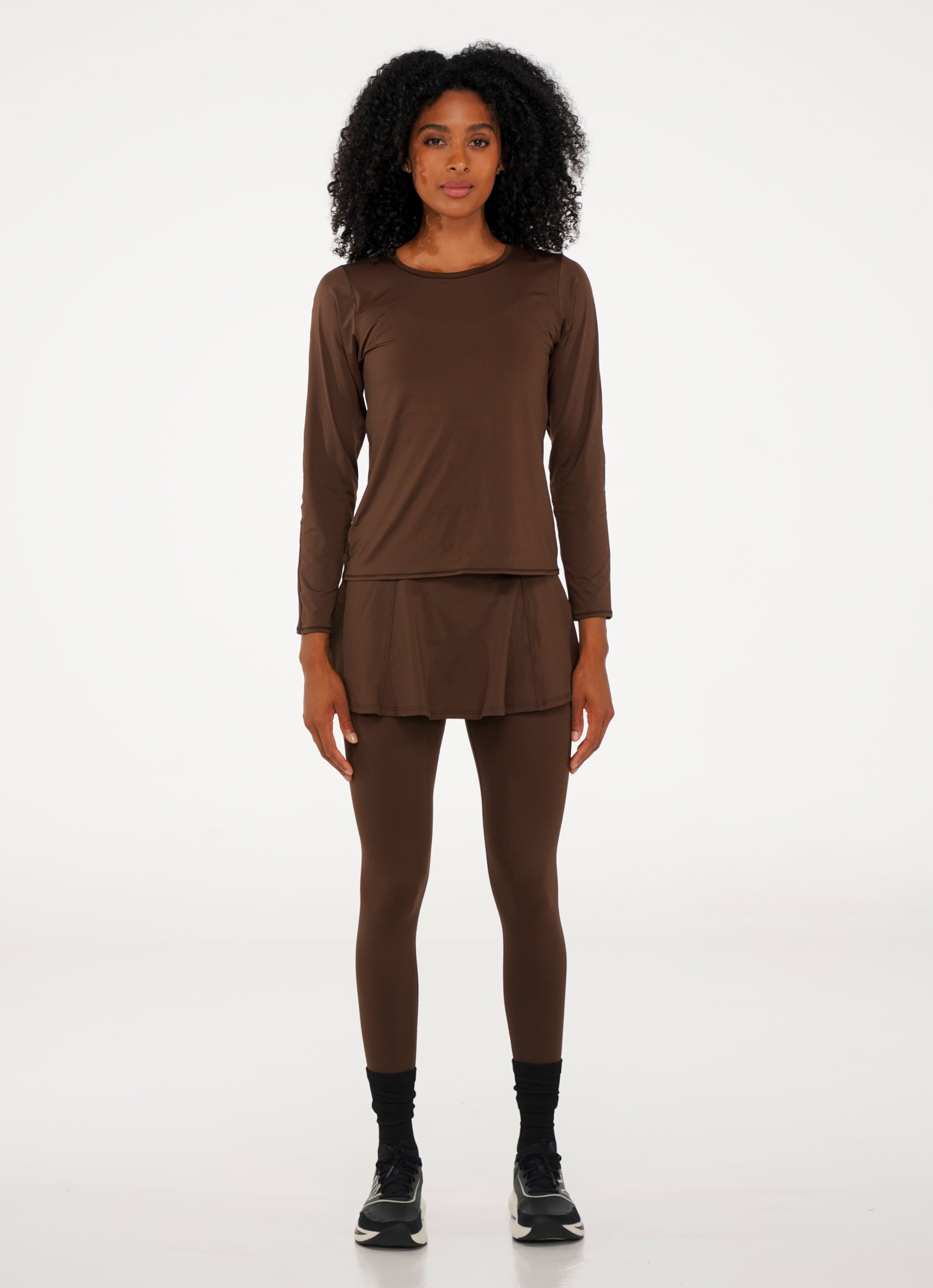 Love Skirted Legging (Cafe Torrado) - Pickleball Skirts & Tennis