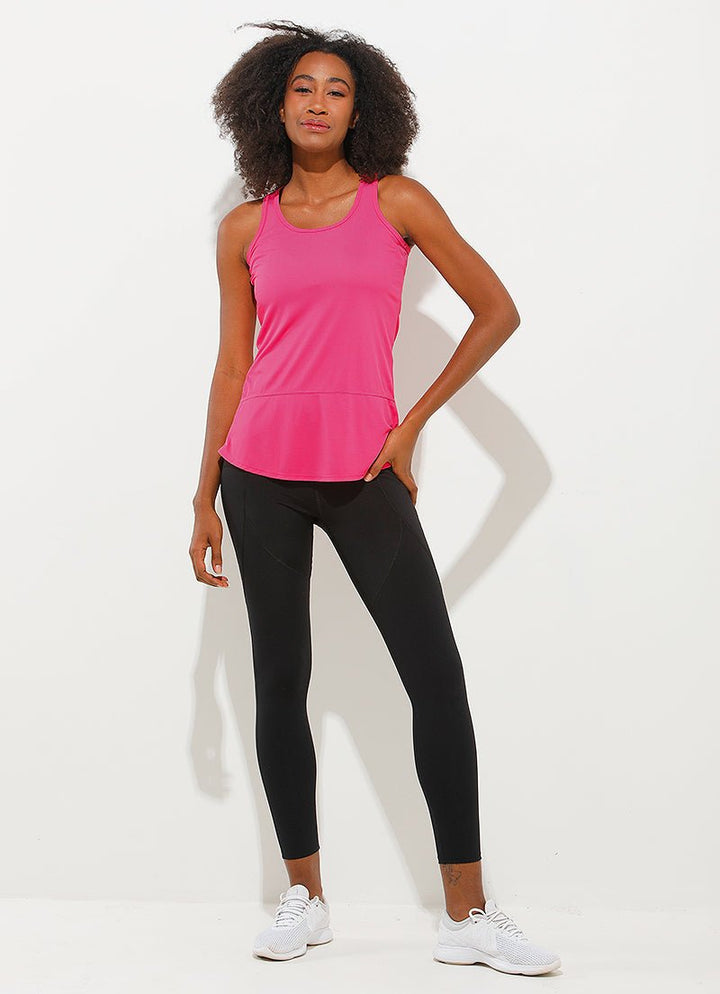 Day Glow Tank (Pink Batom) UPF 50+ tank tops Dona Jo Fitwear Pink Batom S 