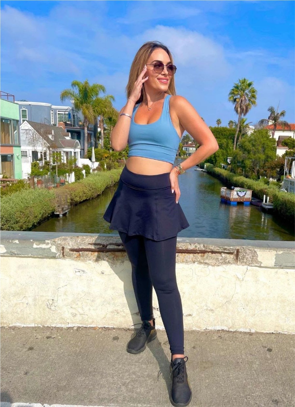 Skirted Legging ECO (Navy) - Pickleball Skirts & Tennis Skirts